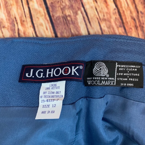 J. G. Hook size 12 skirt 100% wool like new - Picture 5 of 5